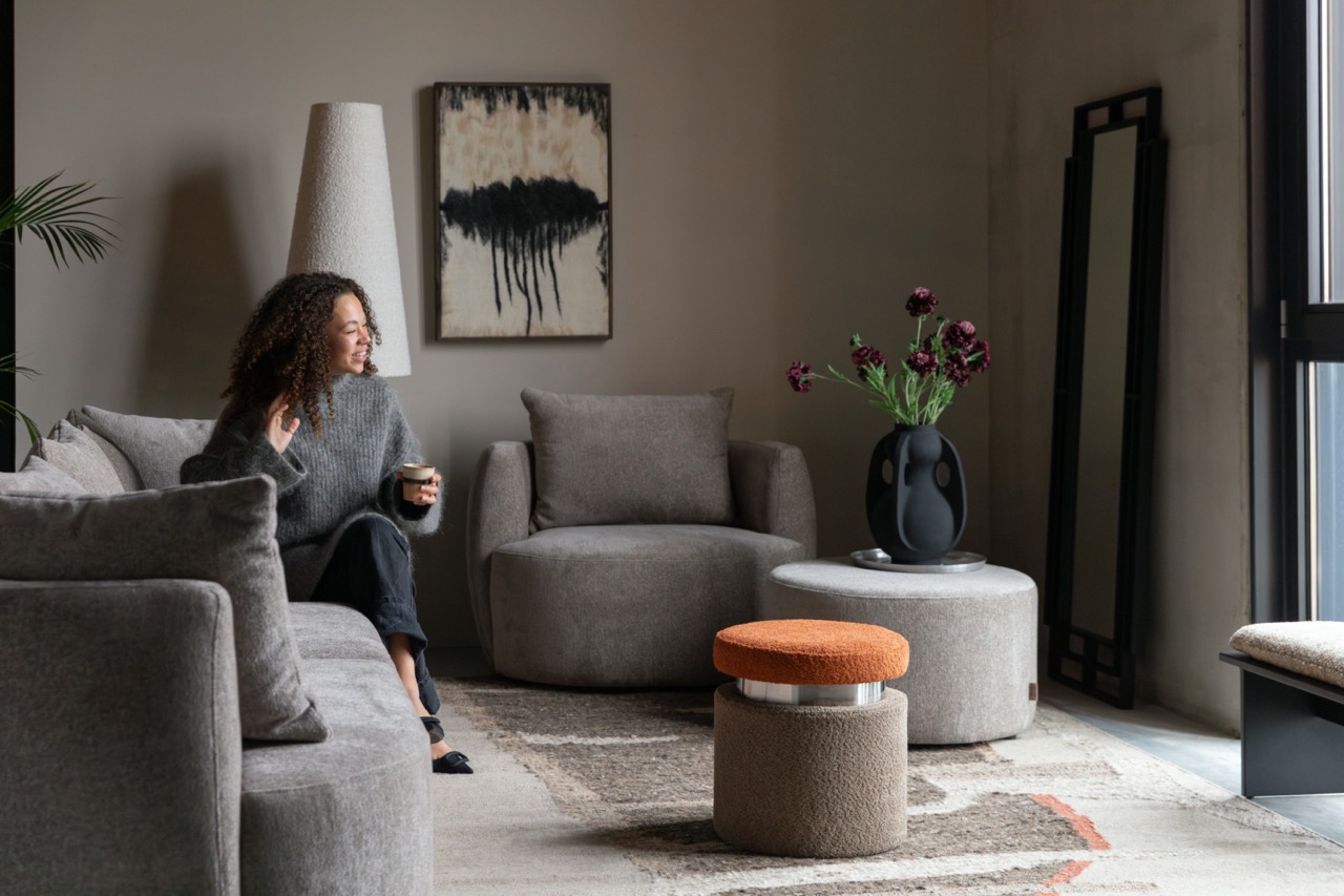 Puff 'Rocca' - Marrone