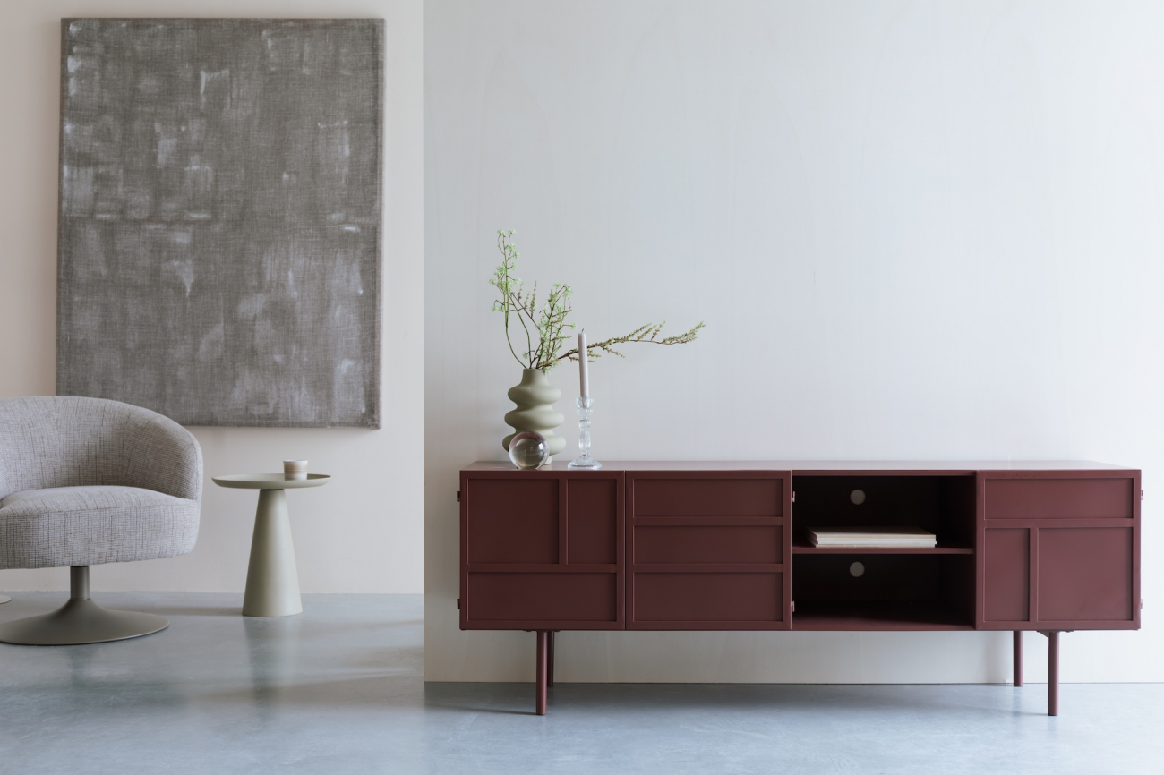 Credenza 'Davis' - Rosso