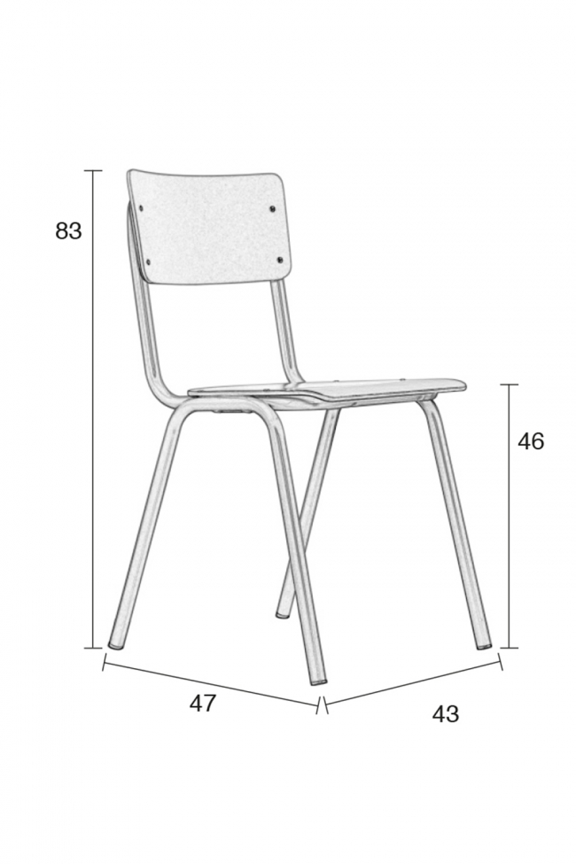 Sedia Retro - Bianco