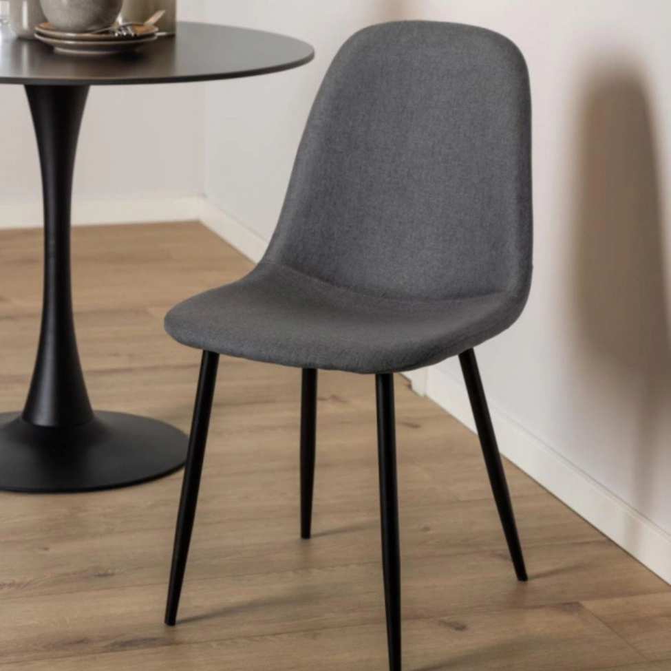 Sedia 'Gal' - Grigio/Nero