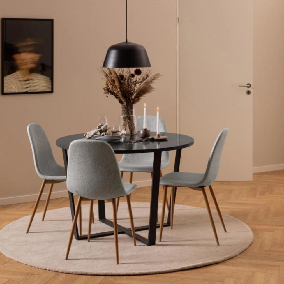 Sedia 'Gal' - Grigio/Naturale