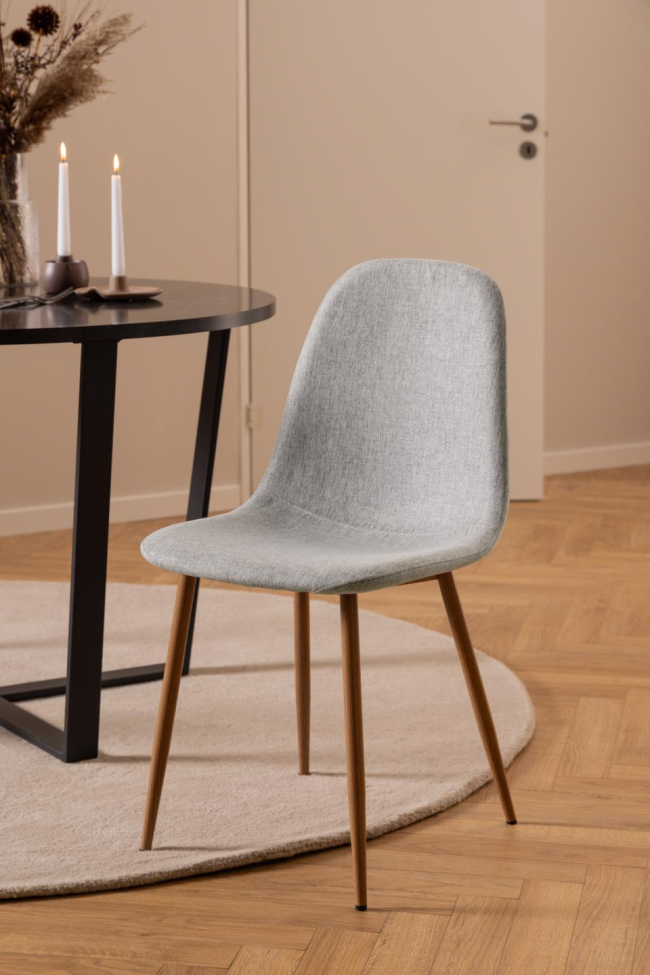 Sedia 'Gal' - Grigio/Naturale