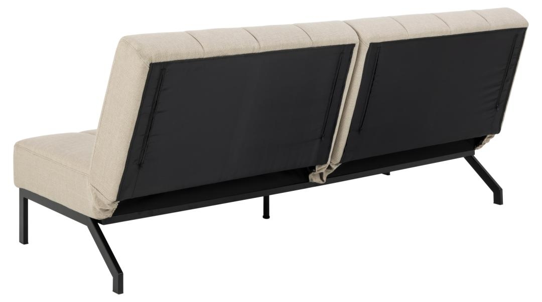 Divano letto 'Caix' - Beige/Nero