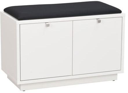 Panca 'Confetti' 70cm - Bianco/Nero