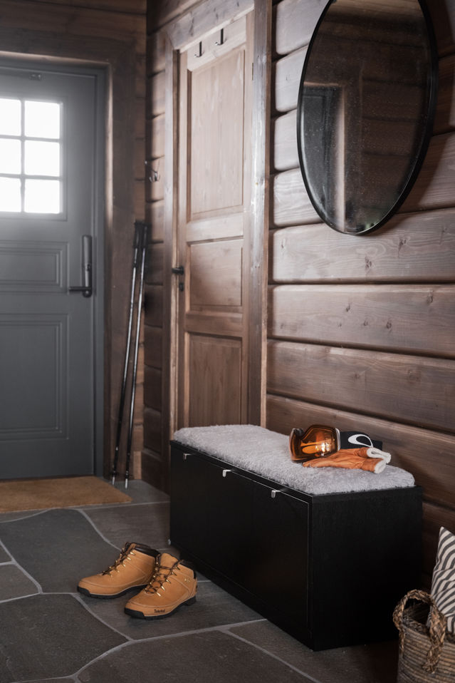 Panca 'Confetti' 70cm - Nero/Grigio chiaro