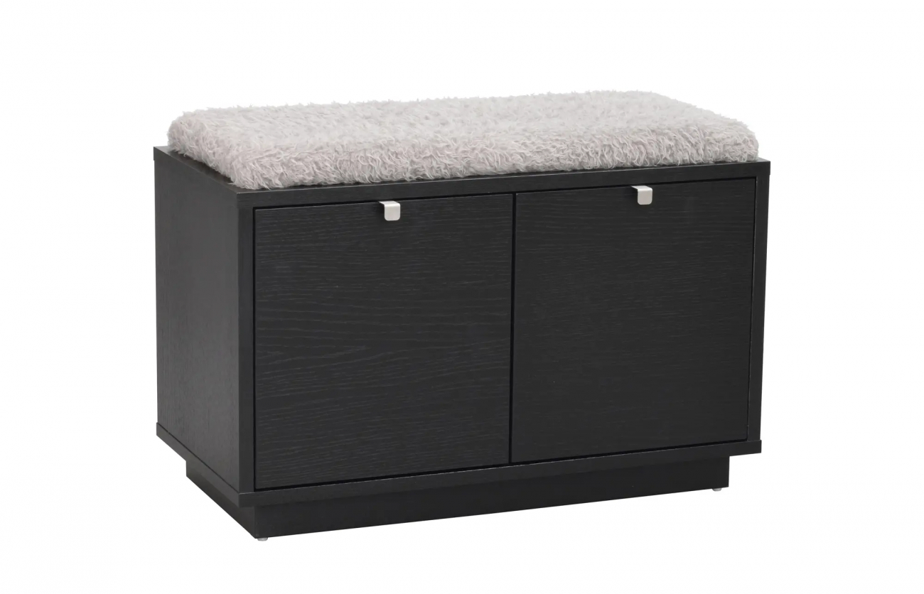 Panca 'Confetti' 70cm - Nero/Grigio chiaro