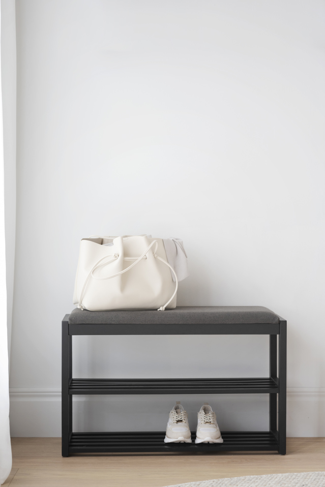 Scarpiera 'Confetti' - Nero/Grigio