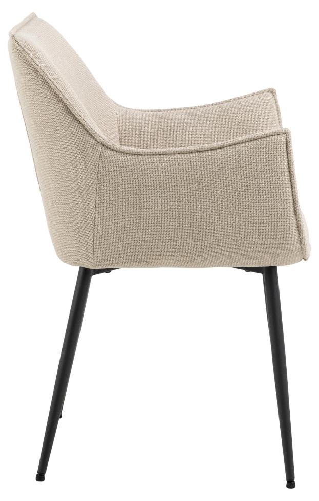 Sedia 'Bonita' - Beige/Nero