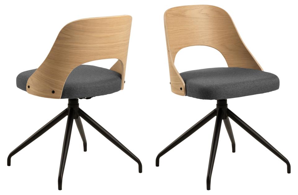 Sedia 'Yngsjö' - Grigio/Naturale