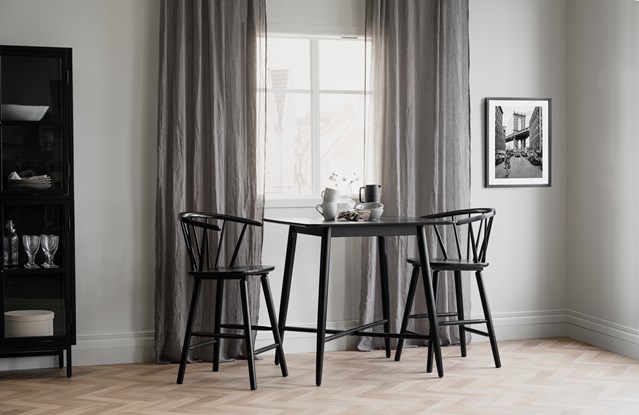 Sgabello 'Carmen' - Nero