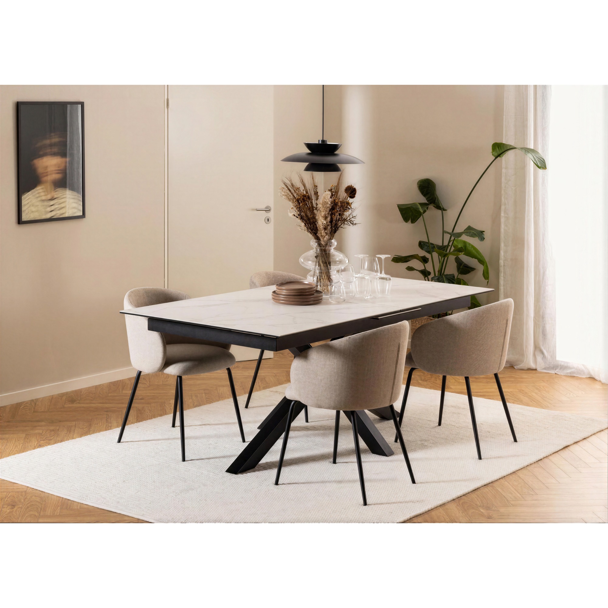Sedia 'Leksand' - Beige
