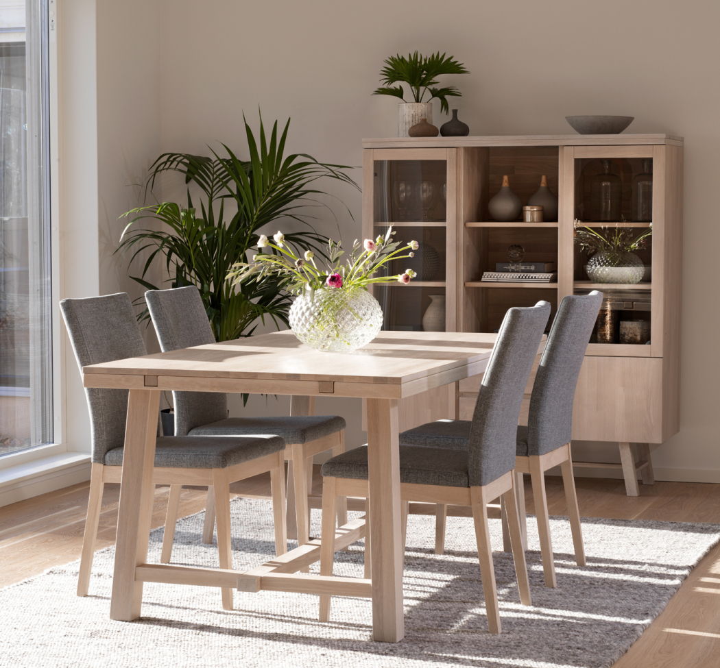 Tavolo da pranzo 'Brooklyn' 170x95cm - Rovere sbiancato