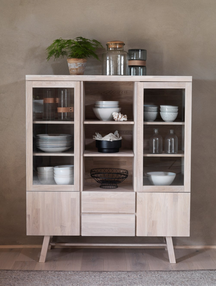 Armadio 'Brooklyn' - Sbiancato/Rovere