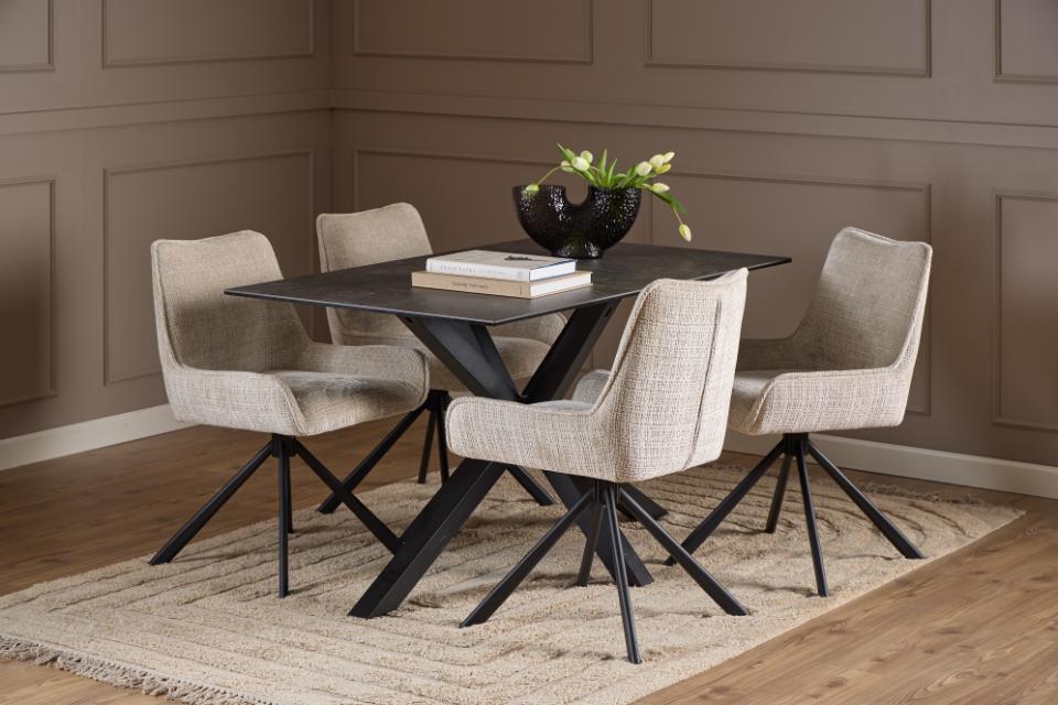 Sedia 'Eddie' - Beige