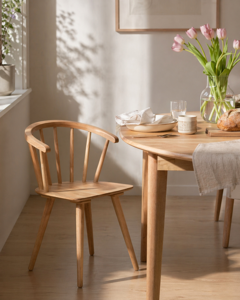 Sedia 'Astrid'- Bianco pigmentato