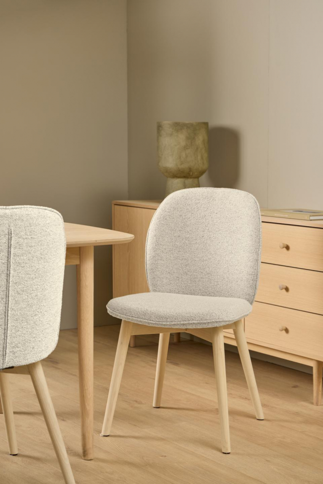 Sedia 'Cindy' - Beige Chiaro