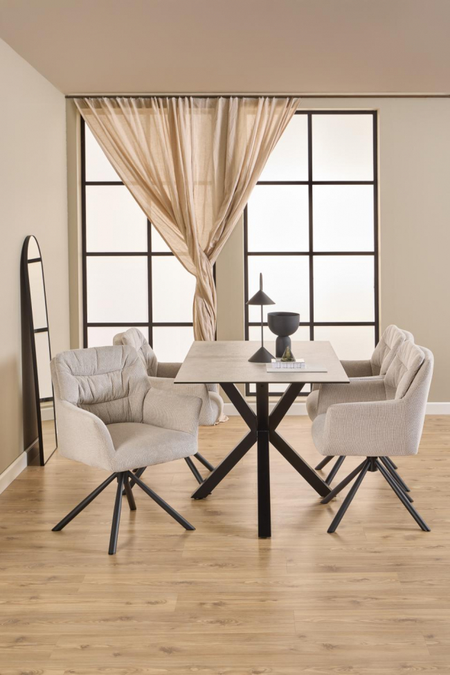 Sedia 'Alonso' - Beige Chiaro