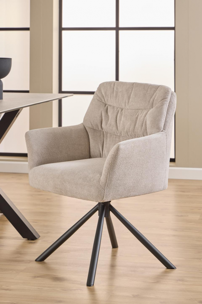 Sedia 'Alonso' - Beige Chiaro