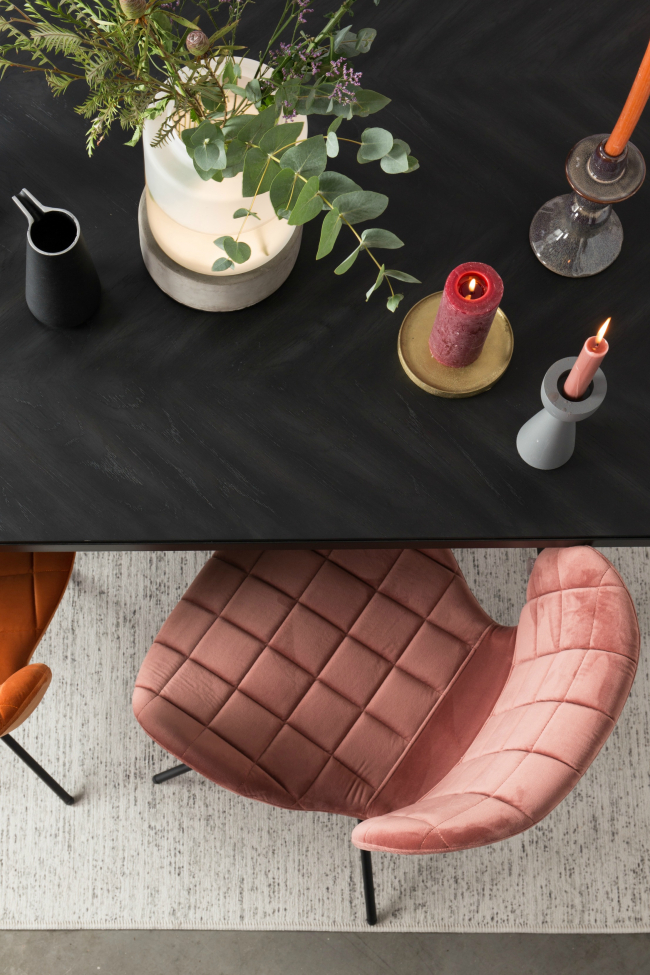 Sedia 'Omg' - Velluto/Rosa