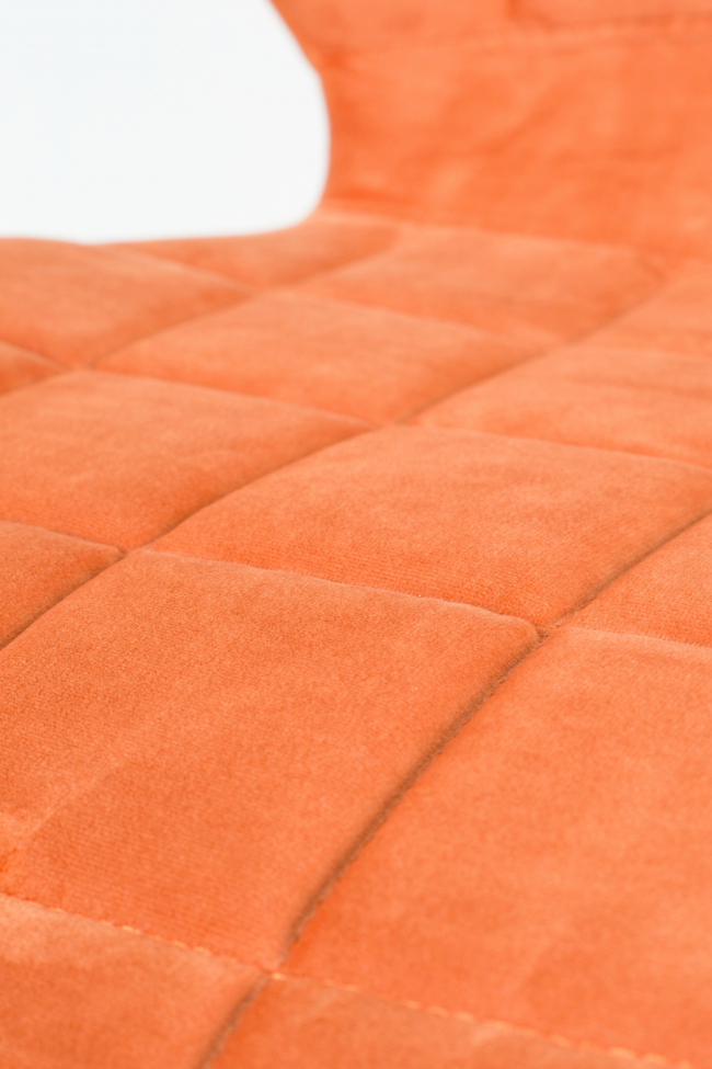 Sedia 'Omg' - Velluto/Arancione