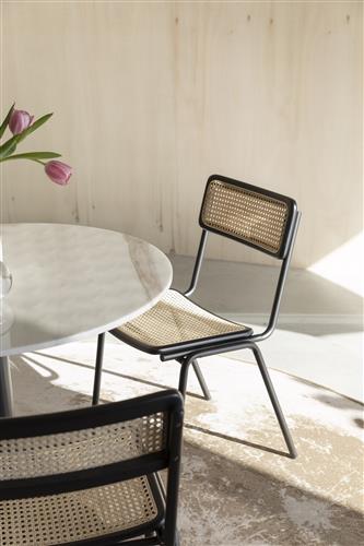 Sedia 'Jort' - Nero/Natur