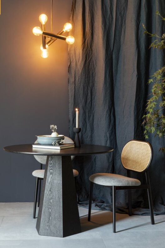 Sedia 'Spike' - Naturale/Grigio