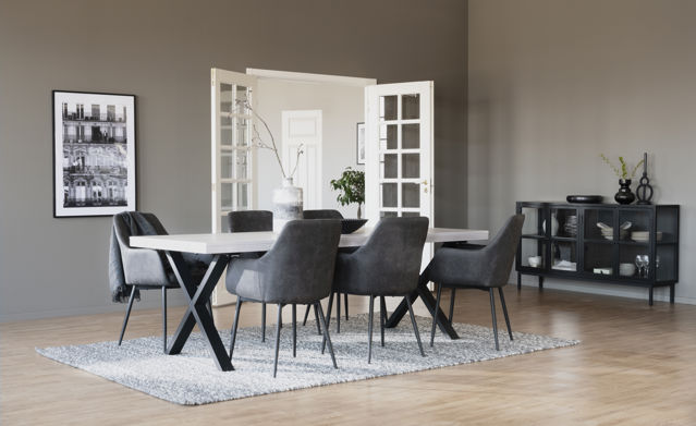 Poltrona 'Reily' - Grigio Scuro