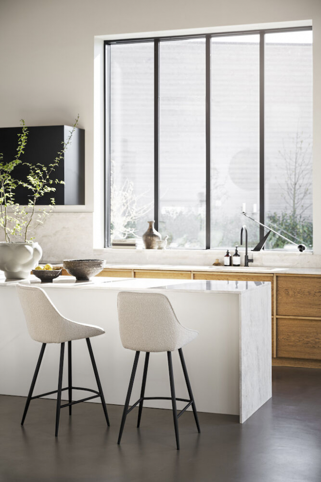 Sgabello 'Sierra' - Bouclé