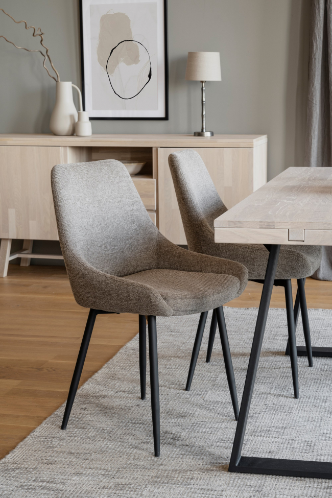 Sedia 'Sierra' - Beige/Nero