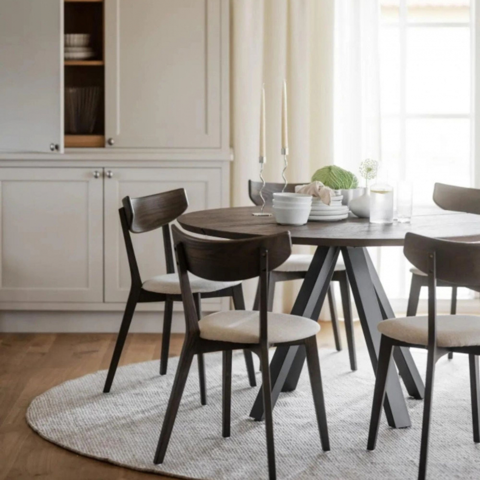 Sedia 'Ami' - Marrone/Beige