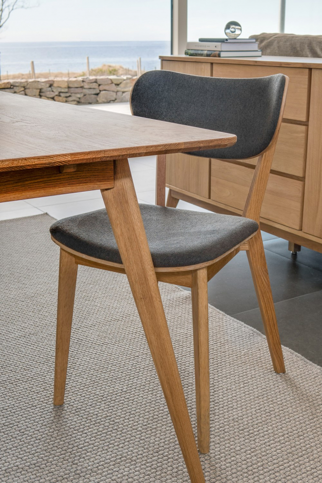 Sedia - 'Kato' - Rovere/Grigio scuro