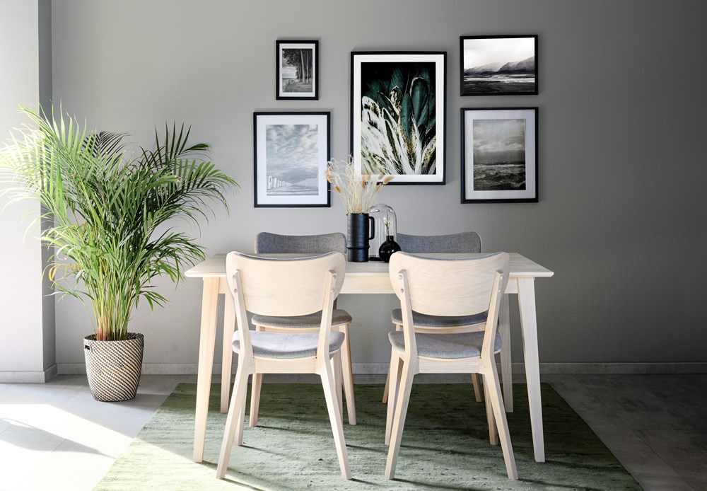 Sedia - 'Kato' - Grigio chiaro/Trattato bianco