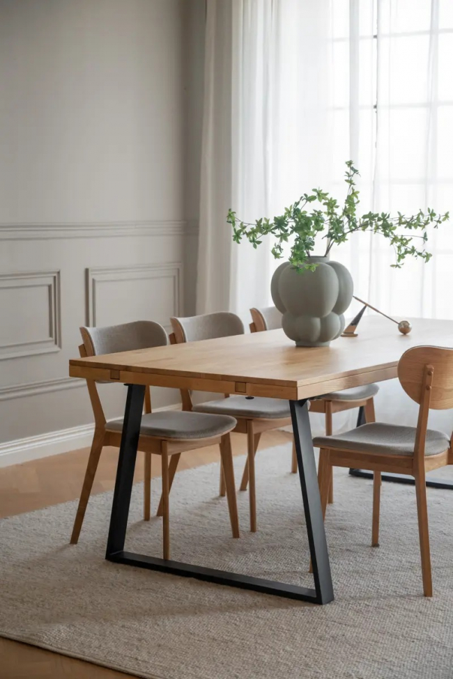 Sedia 'Kato' - Grigio/Beige