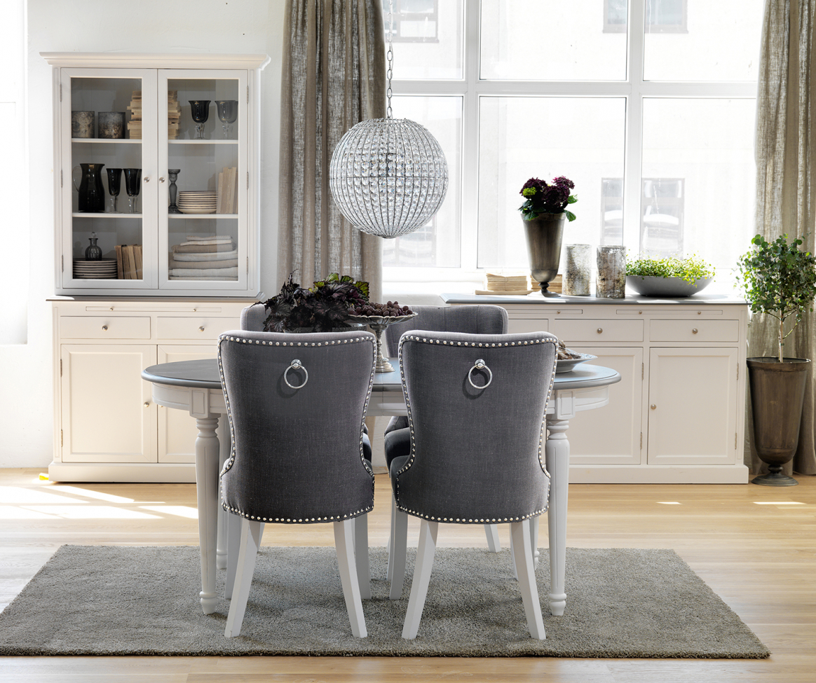 Sedia 'Ina' - Grigio/Bianco