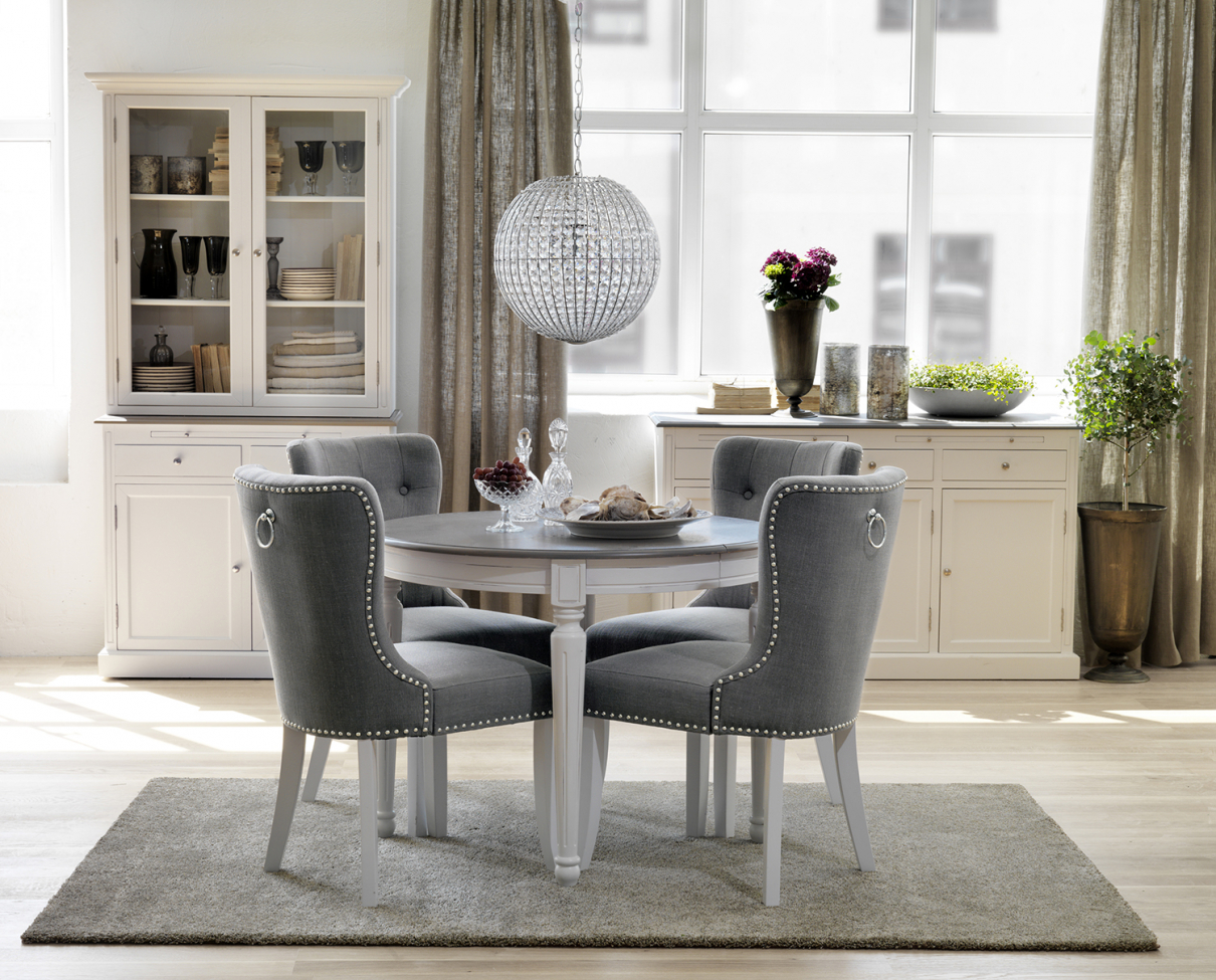 Sedia 'Ina' - Grigio/Bianco