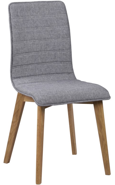 Sedia 'Gracy' - Grigio chiaro/Rovere