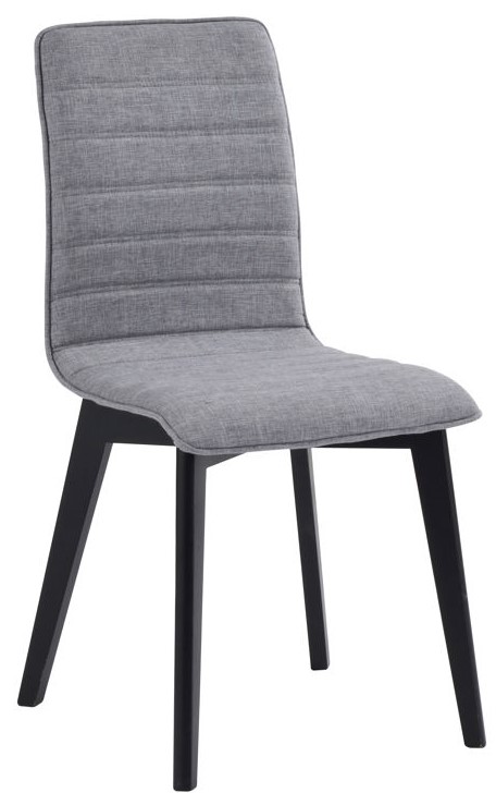 Sedia 'Gracy' - Grigio chiaro/Nero