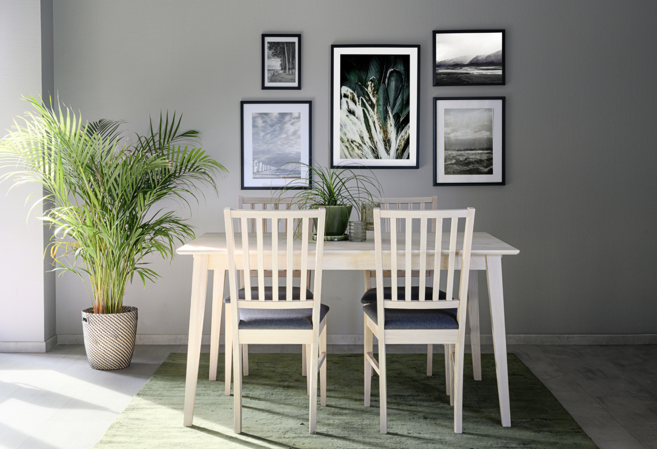 Tavolo 'Filippa' 140x90cm - Sbiancato