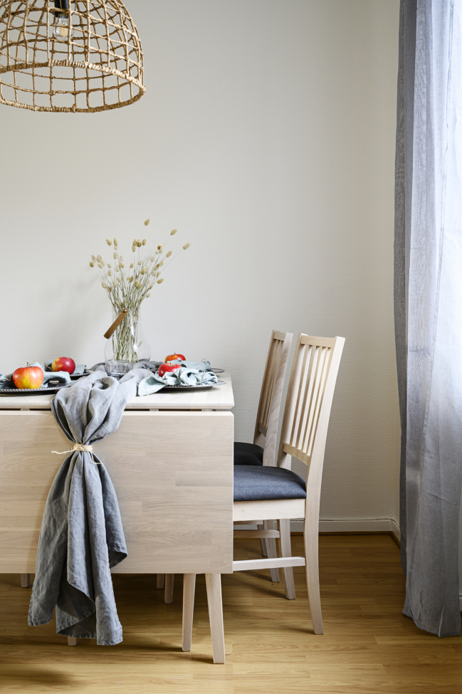 Tavolo 'Filippa' 120x80cm - Sbiancato