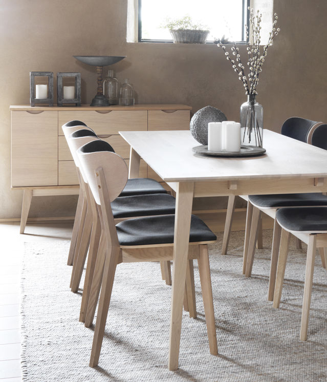 Credenza 'Filippa' 122x85cm - Rovere/Sbiancato