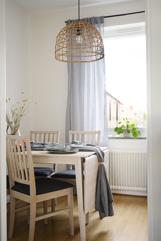 Sedia 'Filippa' - Rovere bianco/Grigio