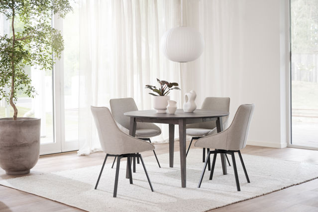 Tavolo da pranzo 'Filippa' Rotondo 120cm - Marrone scuro