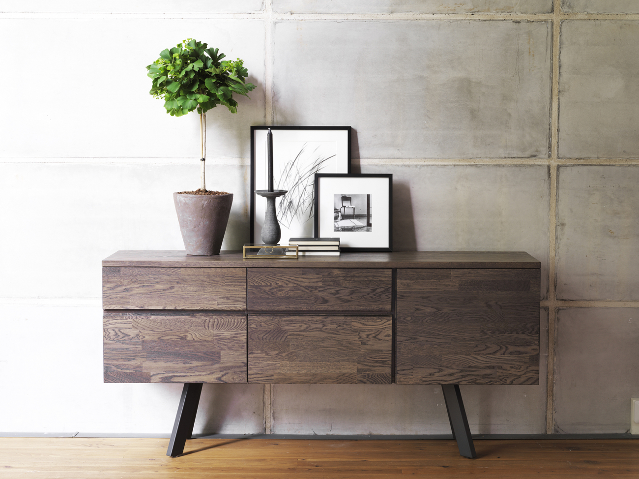 Credenza 'Fred' - Marrone/Nero