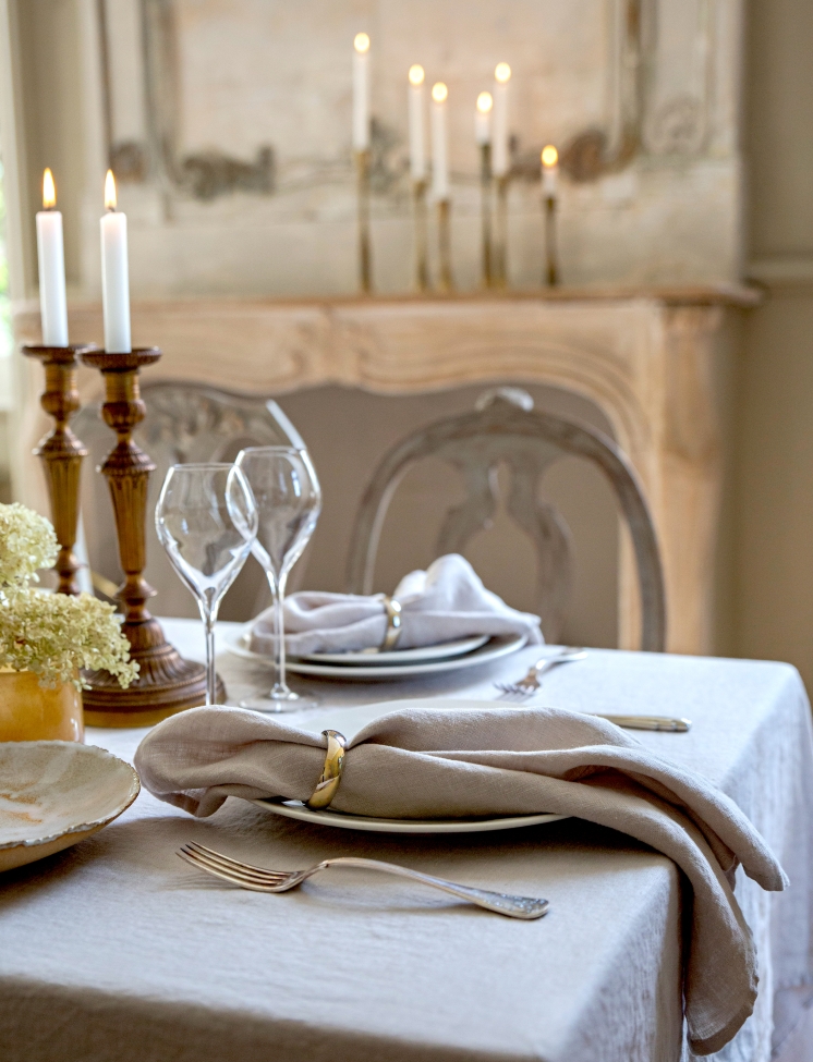 Tovaglia 'Sunshine' 145x330 - Grigio chiaro