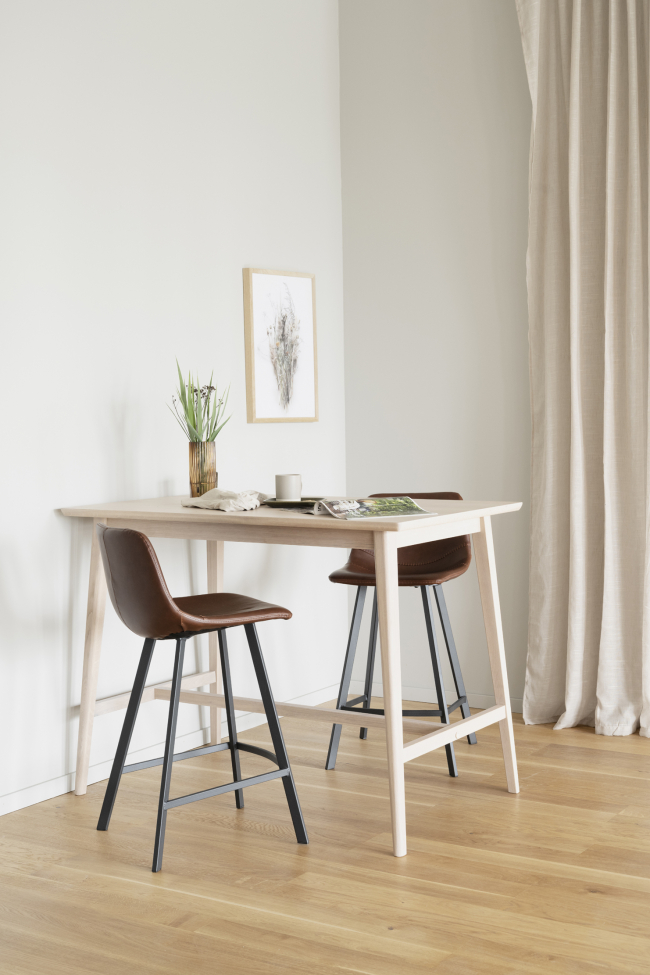 Sgabello 'Auburn' - Marrone/Nero