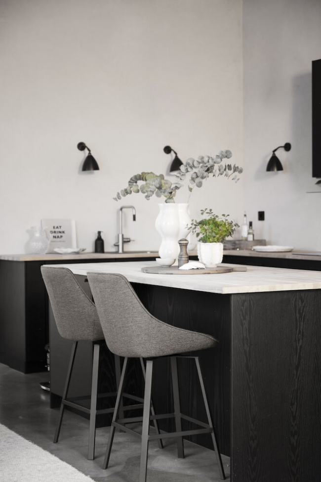 Sgabello 'Alison' - Marrone scuro