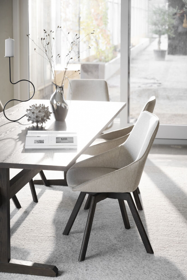 Sedia 'Alison' - Marrone/Beige