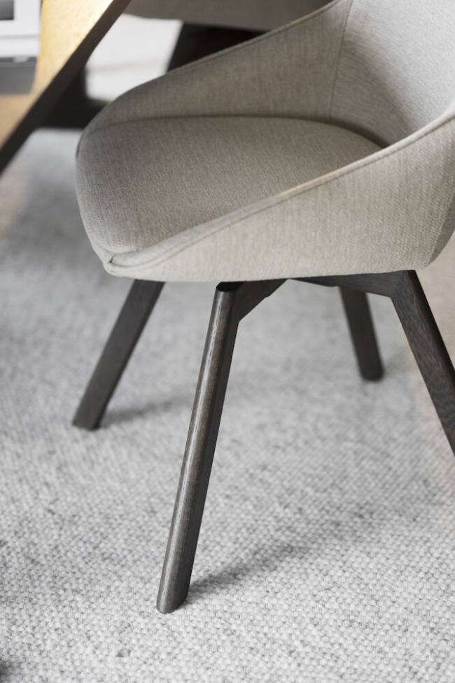 Sedia 'Alison' - Marrone/Beige