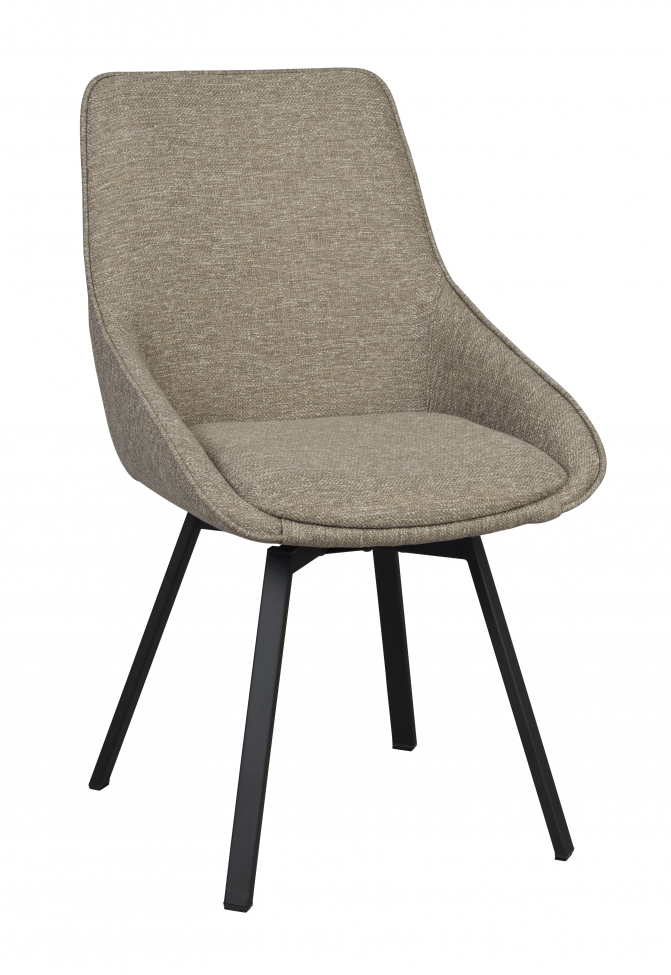 Sedia 'Alison' - Marrone scuro/nera