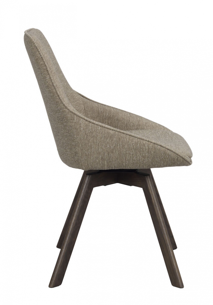 Sedia 'Alison' - Beige scuro/Faggio